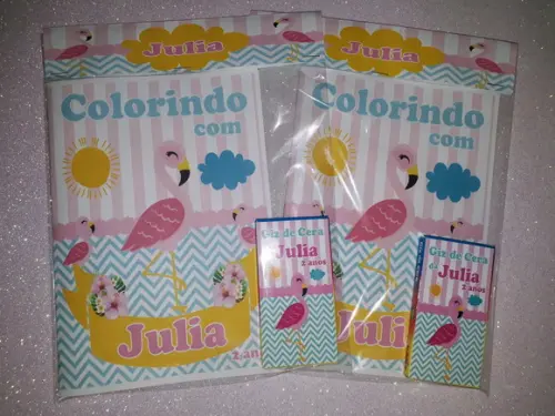 Livrinho de Colorir Flamingo