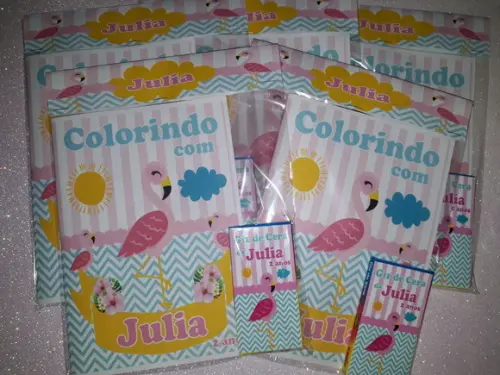 Livrinho de Colorir Flamingo