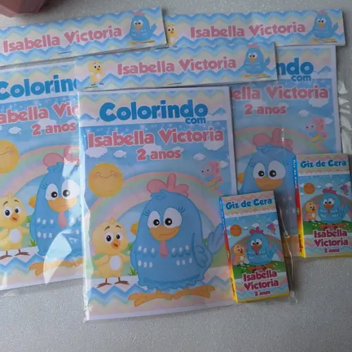 Livrinho de Colorir Galinha