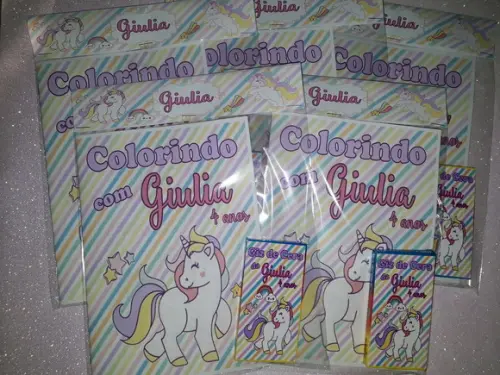 Livrinho de Colorir Unicórnio