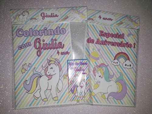 Livrinho de Colorir Unicórnio