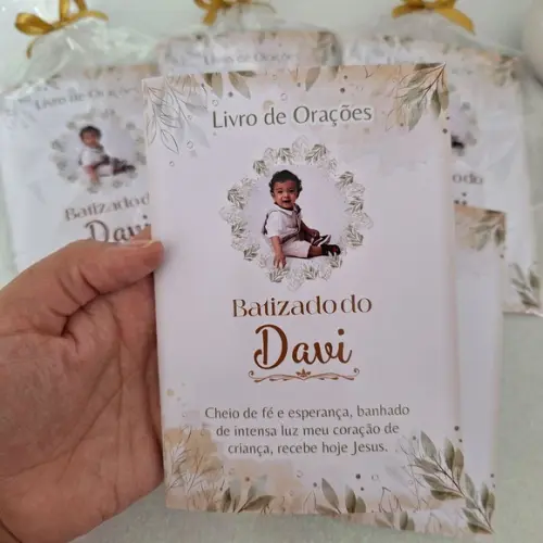 Livrinho de Orações Batizado Lembrancinha