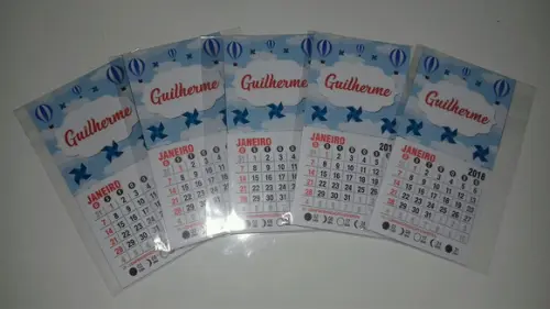 Mini Calendário Balão Catavento