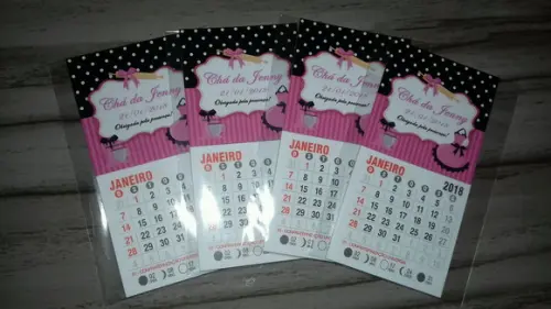 Mini Calendário Chá de Cozinha