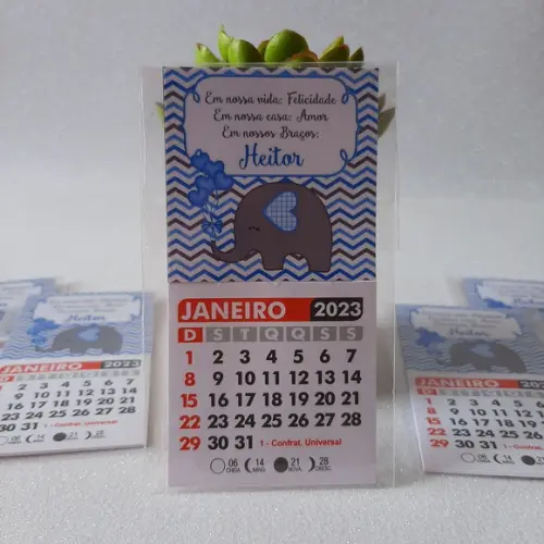 Mini Calendário Elefantinho 2023