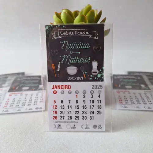 Mini Calendário Chá de Cozinha 2025
