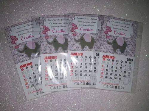 Mini Calendário Elefantinho