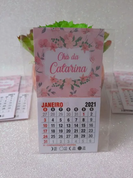 Mini Calendário Floral