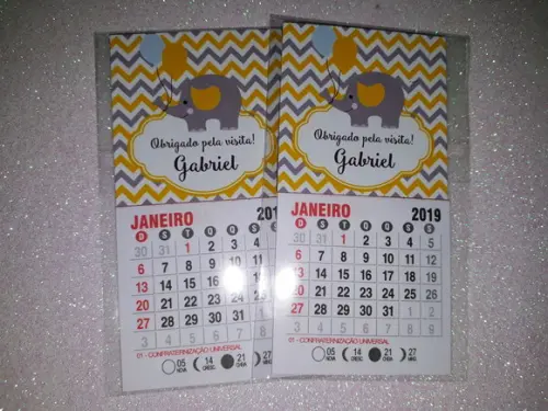 Mini Calendário Elefantinho