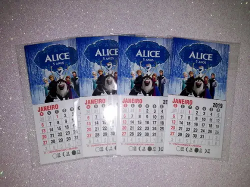 Mini Calendário Frozen