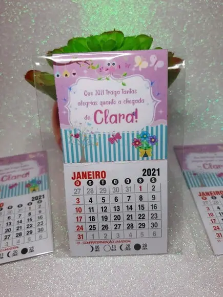 Mini Calendário Jardim Encantado