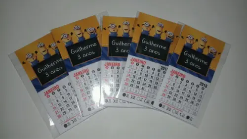 Mini Calendário Minions