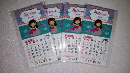 Mini Calendário Sereia