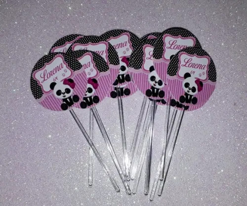 Topper de Docinhos Panda