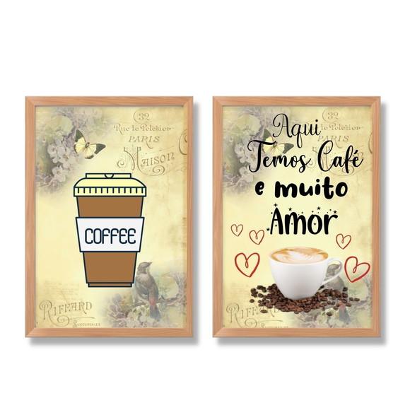 kit cantinho do café decoração quadros decorativos cozinha