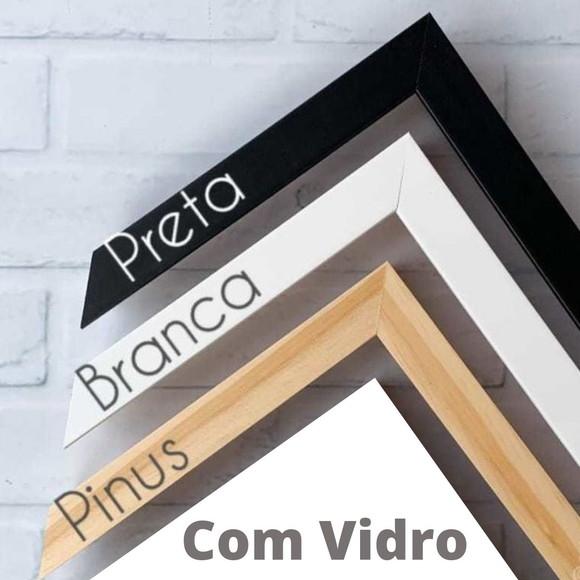 kit de quadros para quarto de menina com moldura e vidro