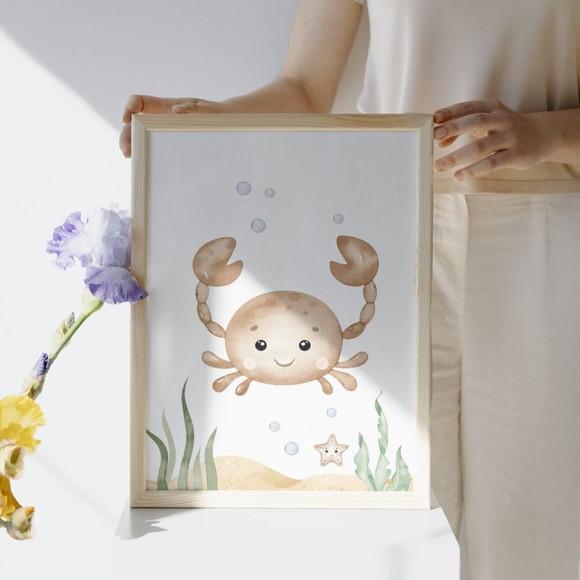 Kit de Quadros Infantil | Fundo do Mar Personalizado