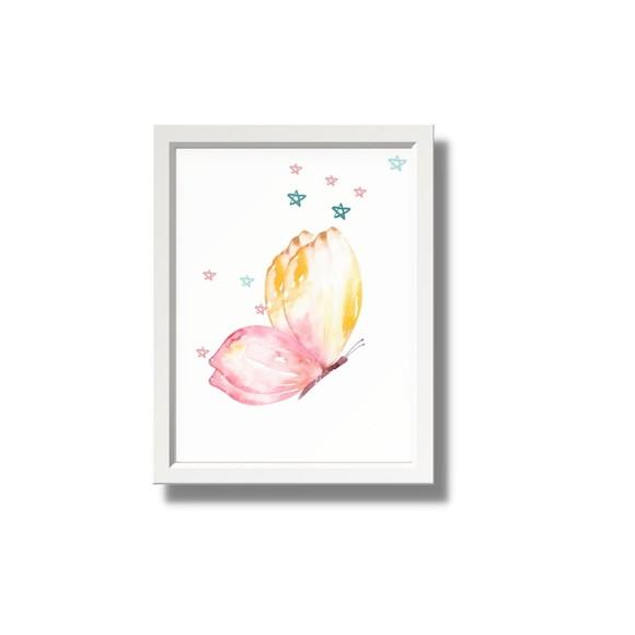 Kit de Quadros para Quarto de Menina com Moldura e Vidro