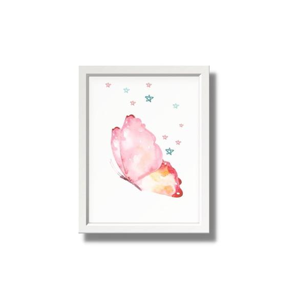 Kit de Quadros para Quarto de Menina com Moldura e Vidro