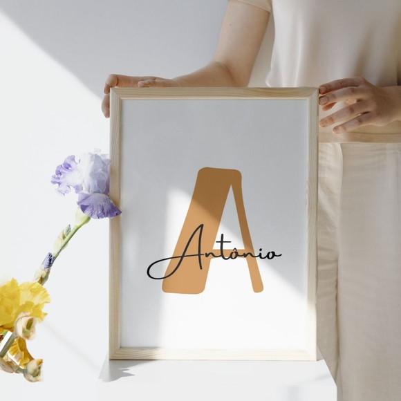 Kit Quadros Decoração Arca de Noé Moldura com Vidro 33x43 cm