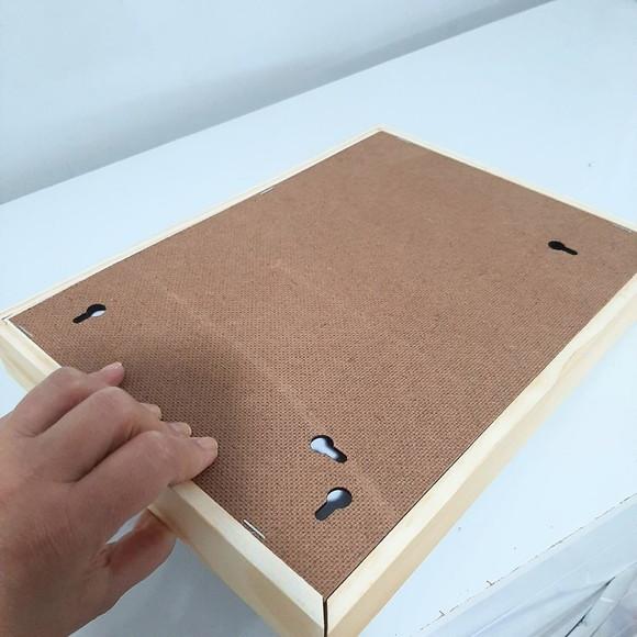 Moldura Infantil para Guardar Desenhos A4 | Moldura Madeira