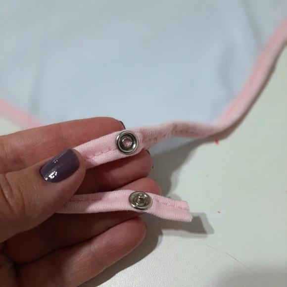 Naninha de Bebe Menina Cavalinho Algodão Prendedor Chupeta