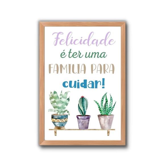 Quadrinho Decorativo Lavanderia com Moldura e Vidro 30x40cm