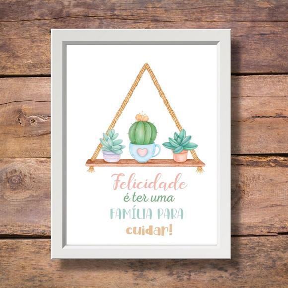 Quadrinho Decorativo Lavanderia Moldura 30x40 com Vidro