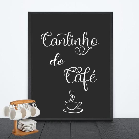 Quadro Cantinho do Café Aparador Decorativo 30x40 C/vidro
