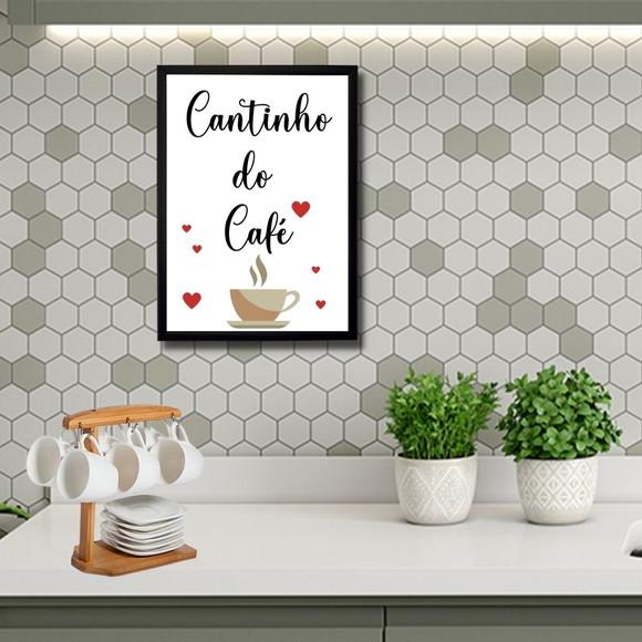 Quadro Cantinho do Café com Frases Decorativo 30x40cm
