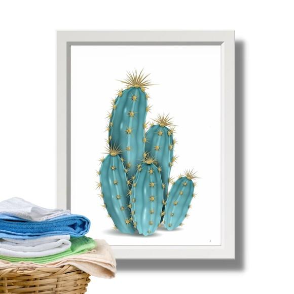 Quadro Decorativo para Lavanderia e Cozinha Moldura e Vidro