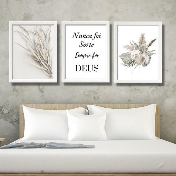 Quadro Decorativo para Sala com Moldura de Vidro 33x43cm