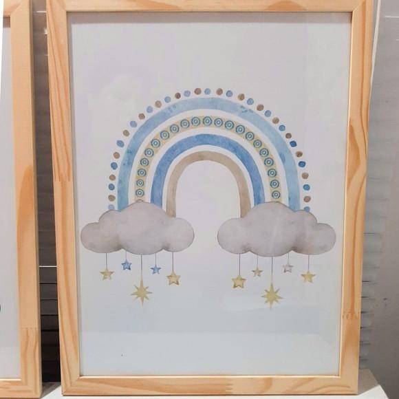 Quadro Decorativo Quarto Infantil Menino Urso Personalizado