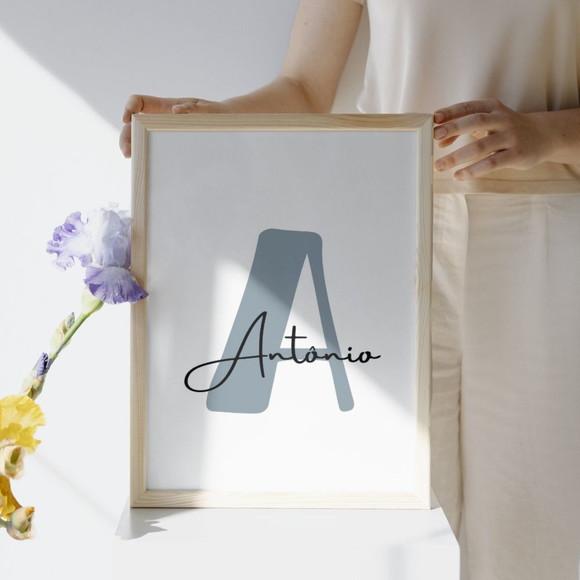 Quadro Infantil Bíblico Frases Arca de Noé Personalizado