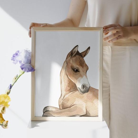 Quadro Infantil Fazendinha Personalizado com Nome 33x43 cm