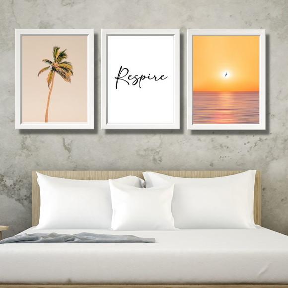 Quadro Parede Vidro Proteção para Sala ou Quarto 33x43 cm