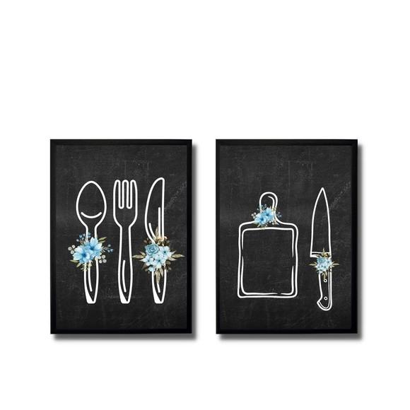 Quadros Decorativos com Moldura para Cozinha 20x30cm