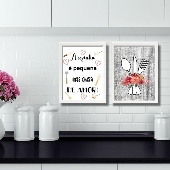 quadros decorativos com vidro para cozinha 20x30 c/ vidro