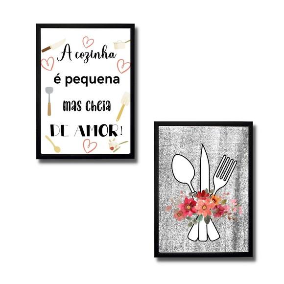 quadros decorativos com vidro para cozinha 20x30 c/ vidro