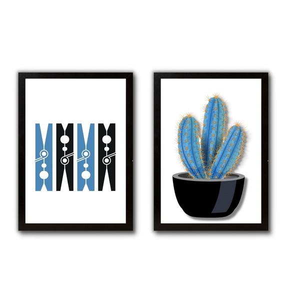 Quadros Decorativos Lavanderia Area de Serviço Moldura/vidro