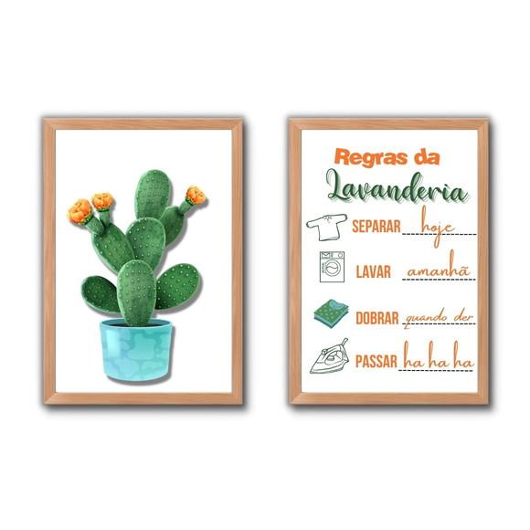 Quadros Decorativos Lavanderia Frases Divertidas Humor 30x40