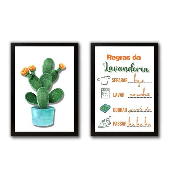 Quadros Decorativos Lavanderia Frases Divertidas Humor 30x40