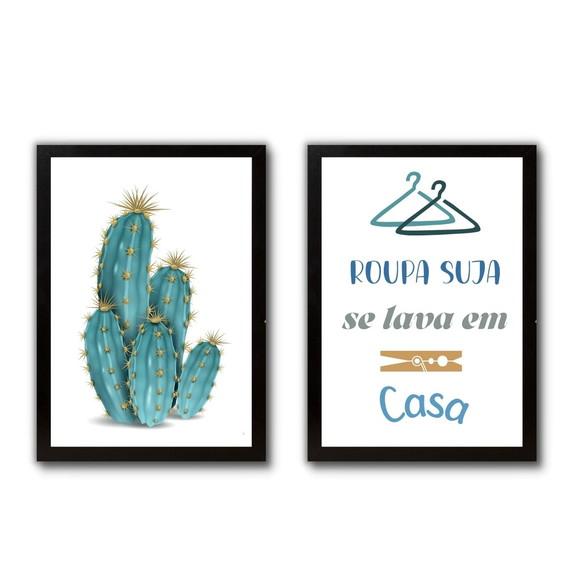 Quadros Decorativos Lavanderia Frases Divertidas Humor 30x40