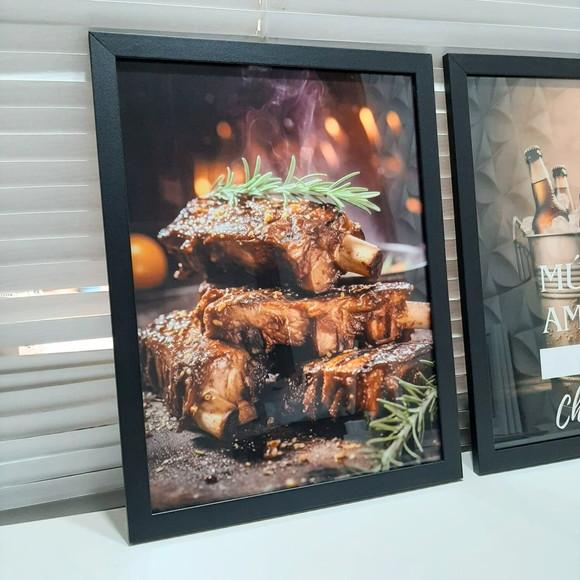 Quadros Decorativos para Área Gourmet Churrasqueira 33x43 cm