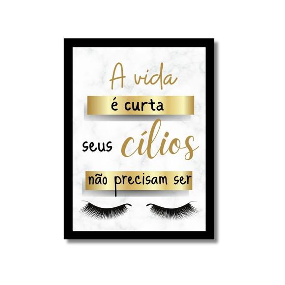 Quadros Decorativos Salão Studio Designer de Sobrancelhas
