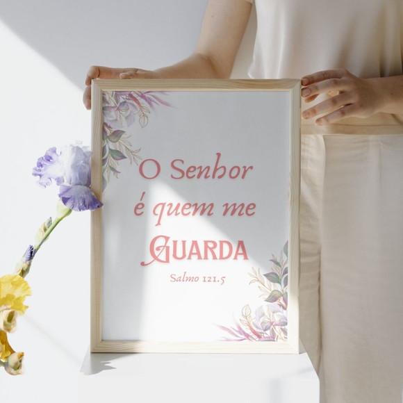 Quadros para Quarto de Menina Animais Frase Moldura e Vidro