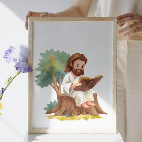 Quadros Religiosos para Quarto de Bebê Moldura com Vidro