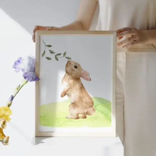 Kit 3 Quadros Fazendinha com Nome | Decoração Quarto de Bebê