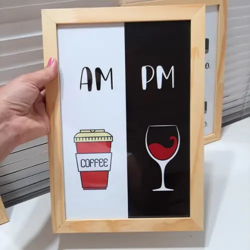 Kit 3 Quadros para Cantinho do Café Frases Divertidas 23x33
