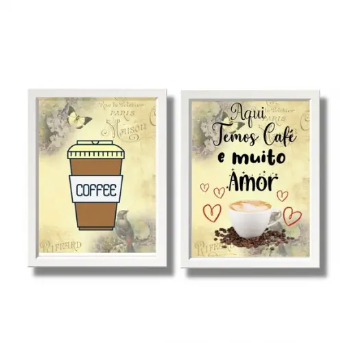 kit cantinho do café decoração quadros decorativos cozinha